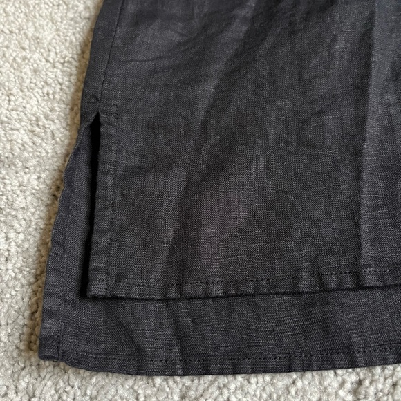 NWT James Perse Black Linen Dress 4 - Picture 7 of 9